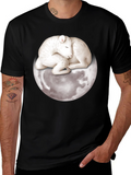 Lamb on Moon Graphic Tee - Unique Design product image 1