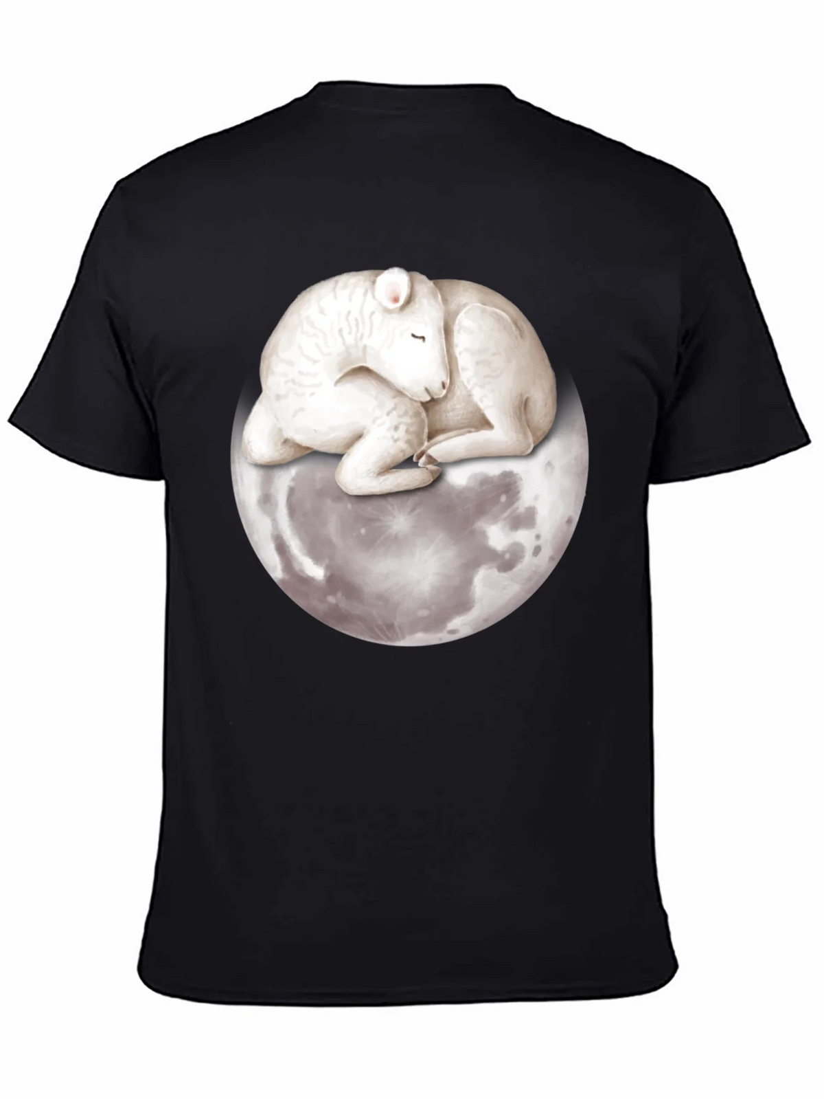 Lamb on Moon Graphic Tee - Unique Design product image 4