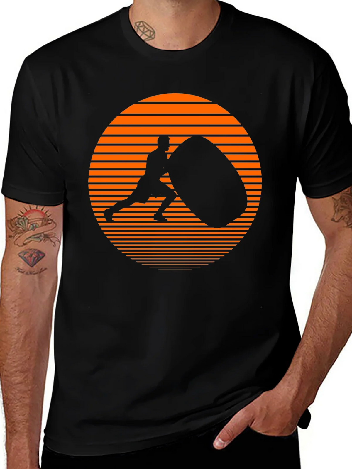 Atlas Stone Black Graphic T-Shirt product image 1