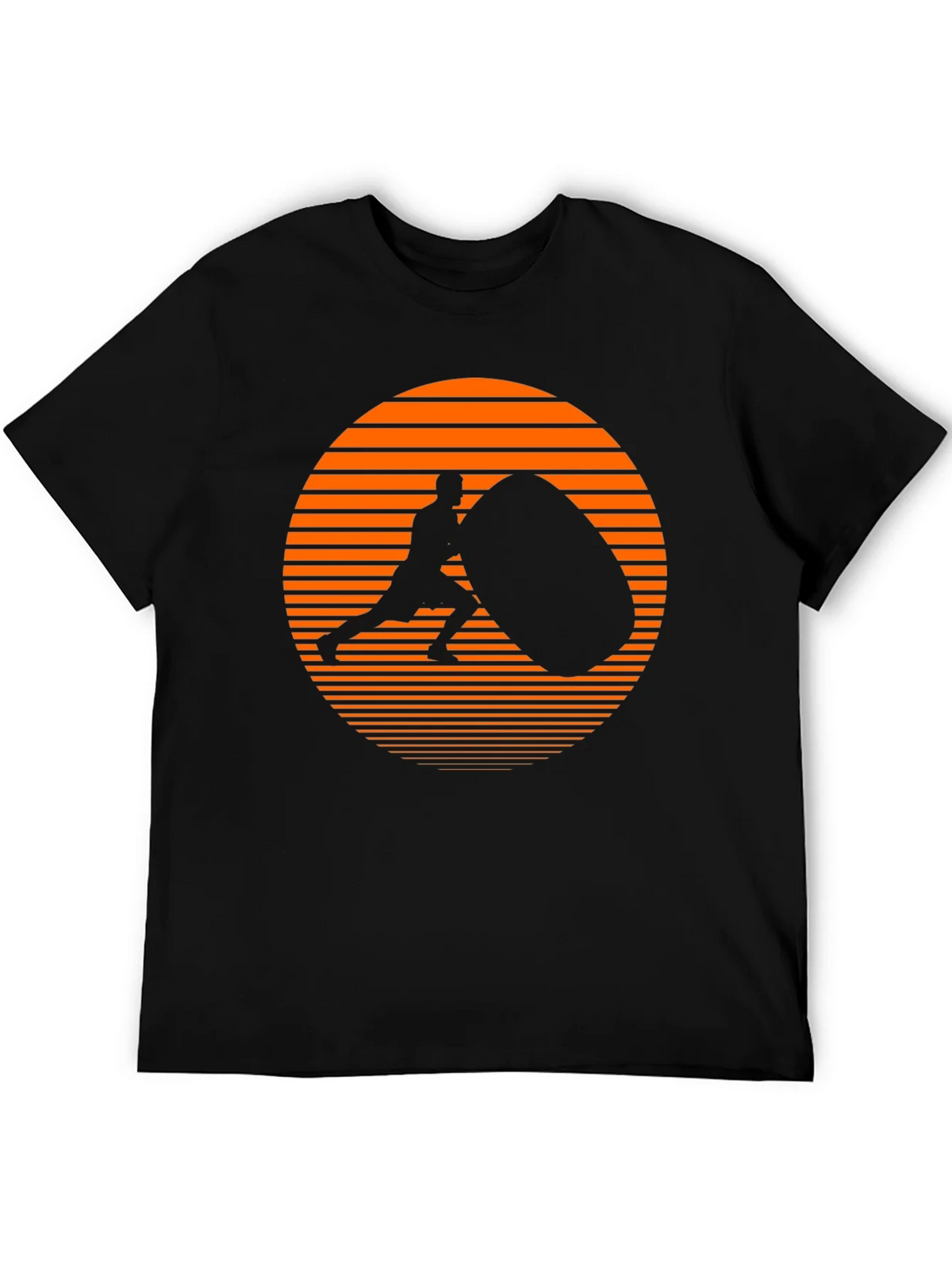 Atlas Stone Black Graphic T-Shirt product image 5