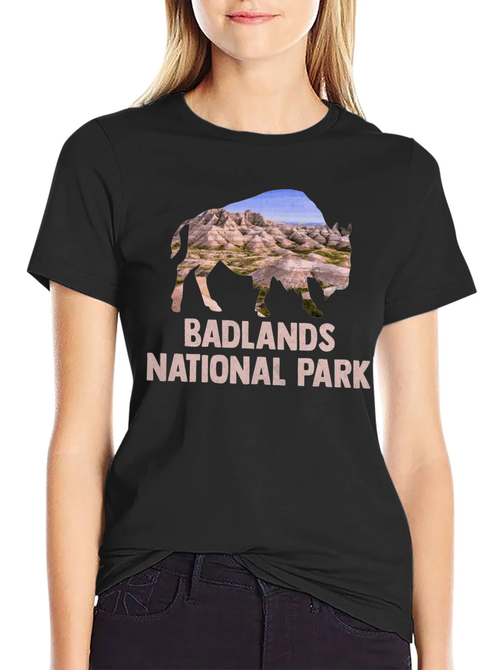 Badlands National Park Bison Graphic T-Shirt product image 2