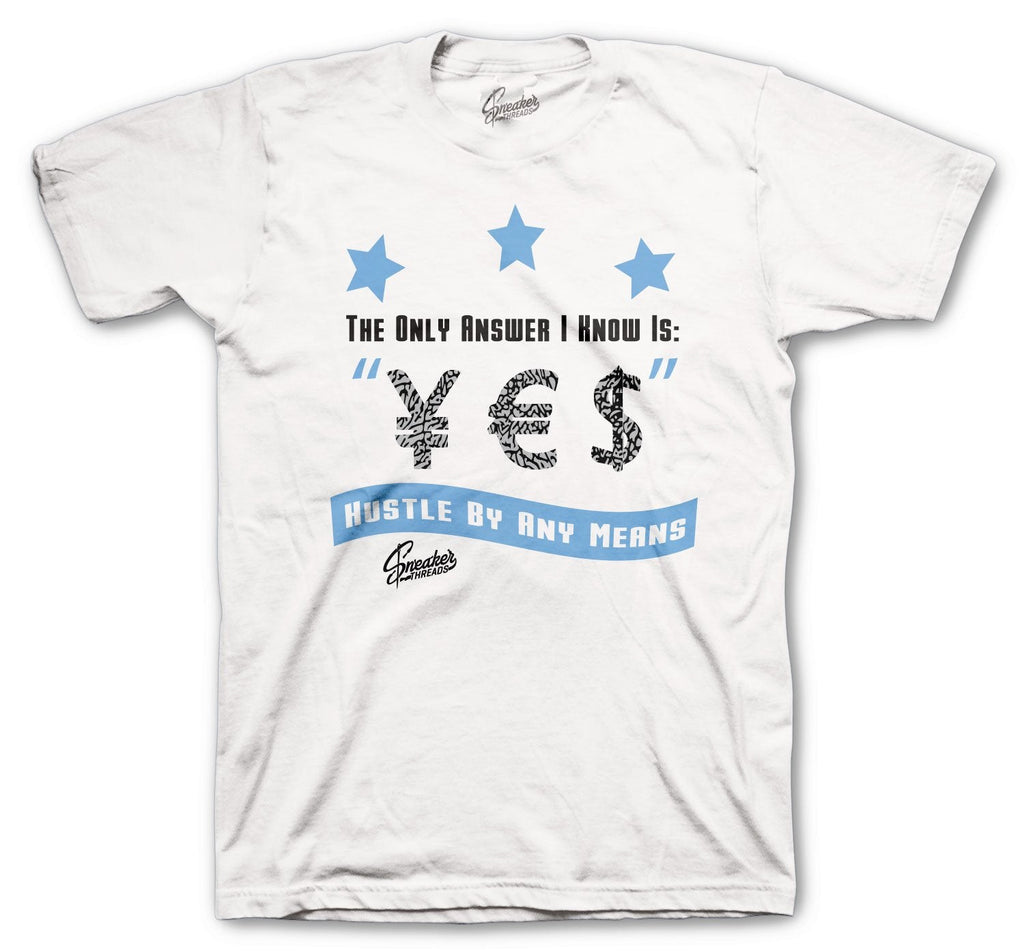 Retro 3 Valor Blue Answer Shirt
