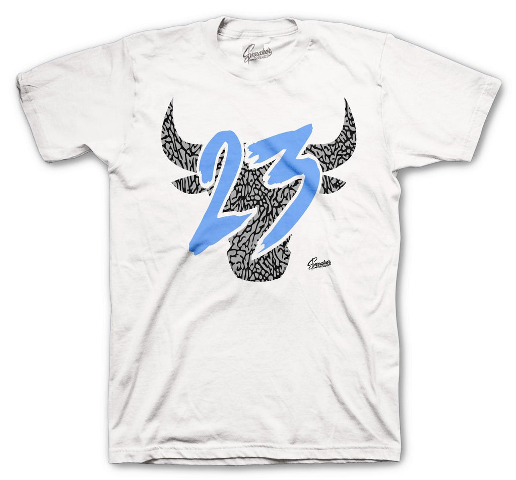 Retro 3 Valor Blue Toro Shirt