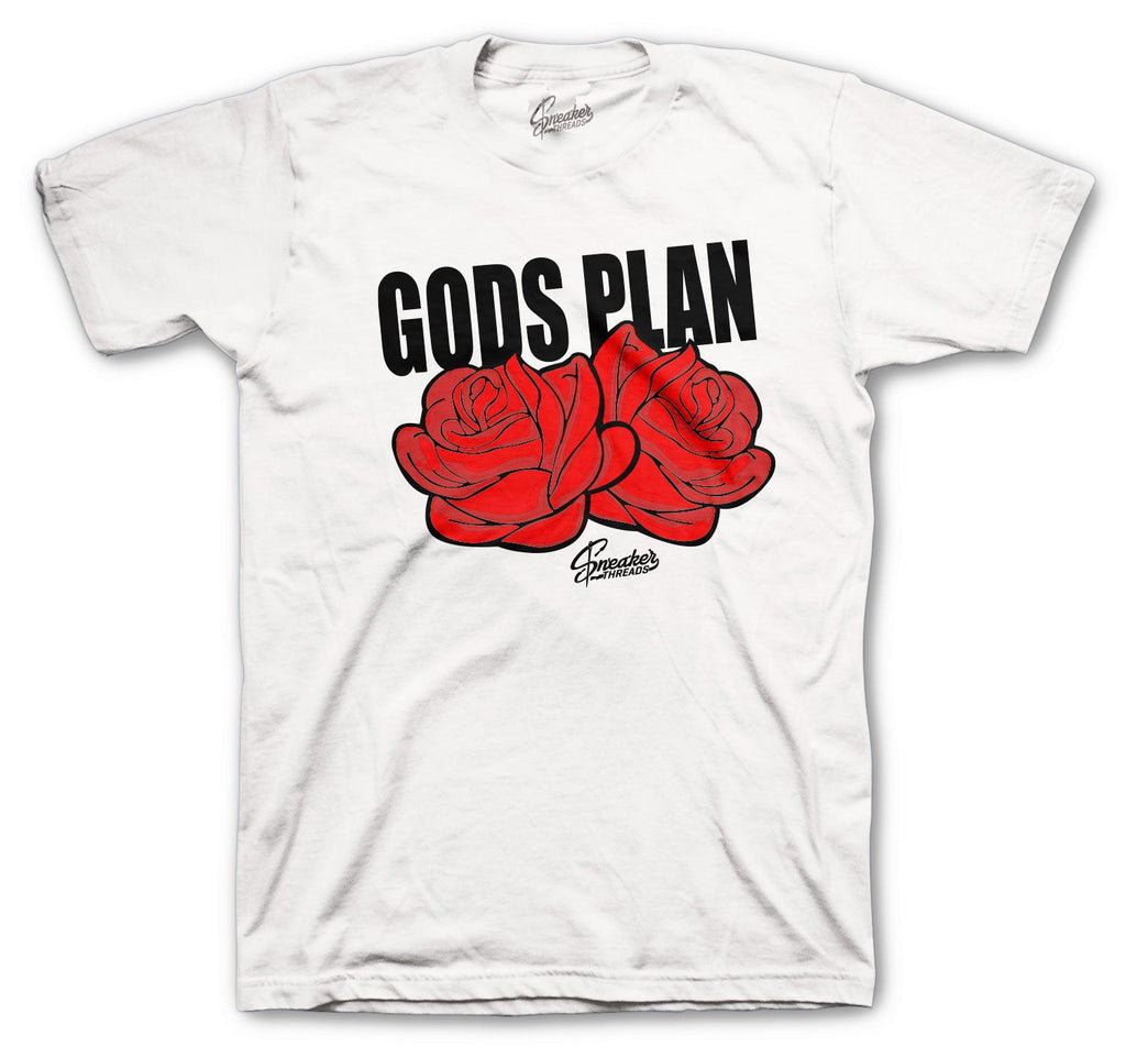 Retro 5 Fire Red Gods Plan Shirt