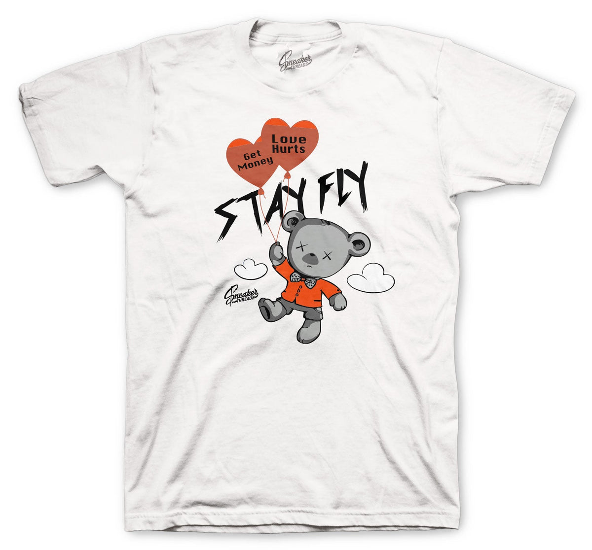 Retro 4 Orange Metallic Money Over Love Shirt