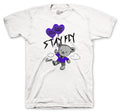 Retro 4 Purple Metallic Money Over Love Shirt