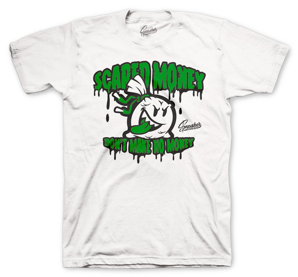 Retro 4 Green Metallic Scared Money Shirt