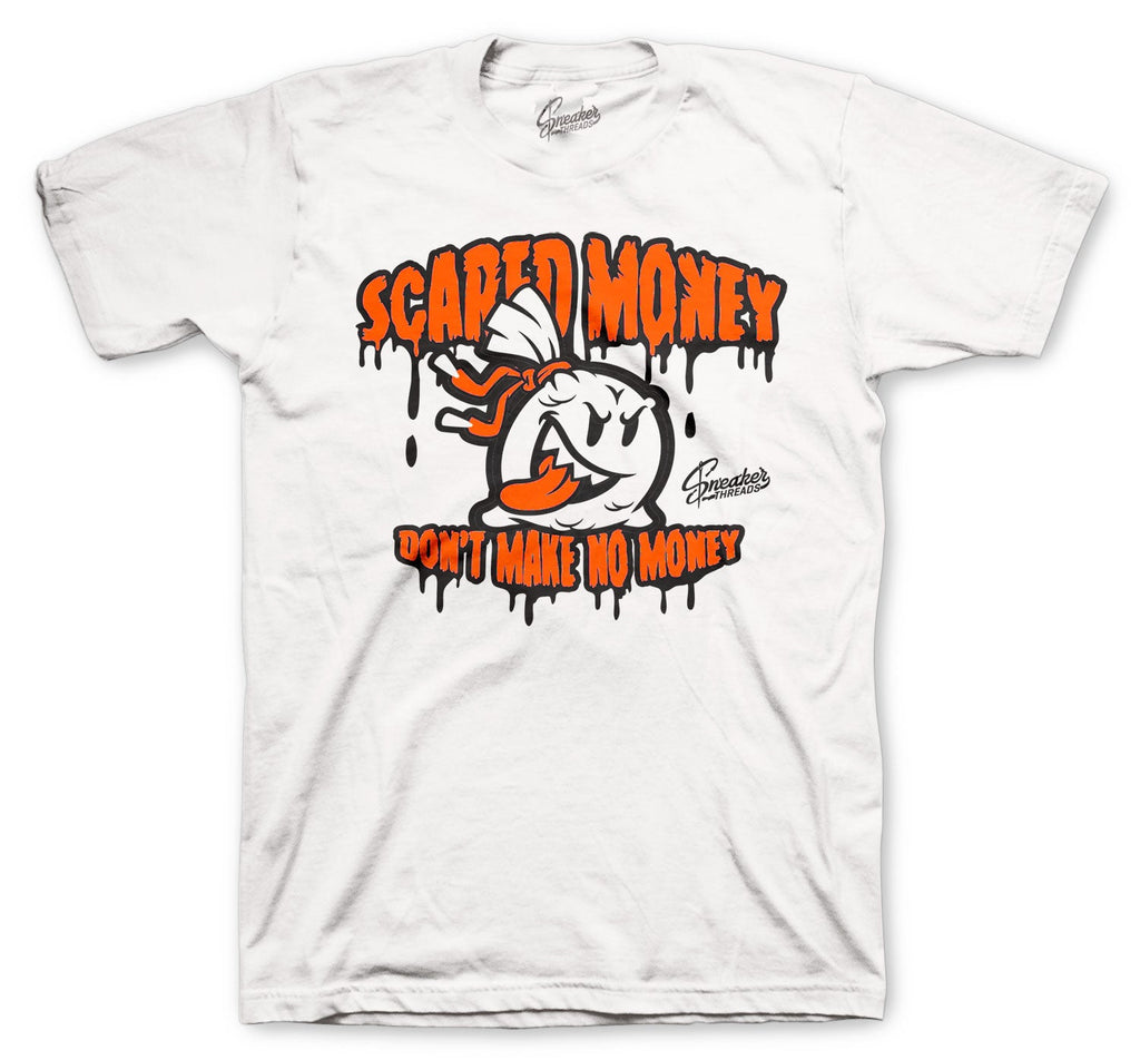Retro 4 Orange Metallic Scared Money Shirt