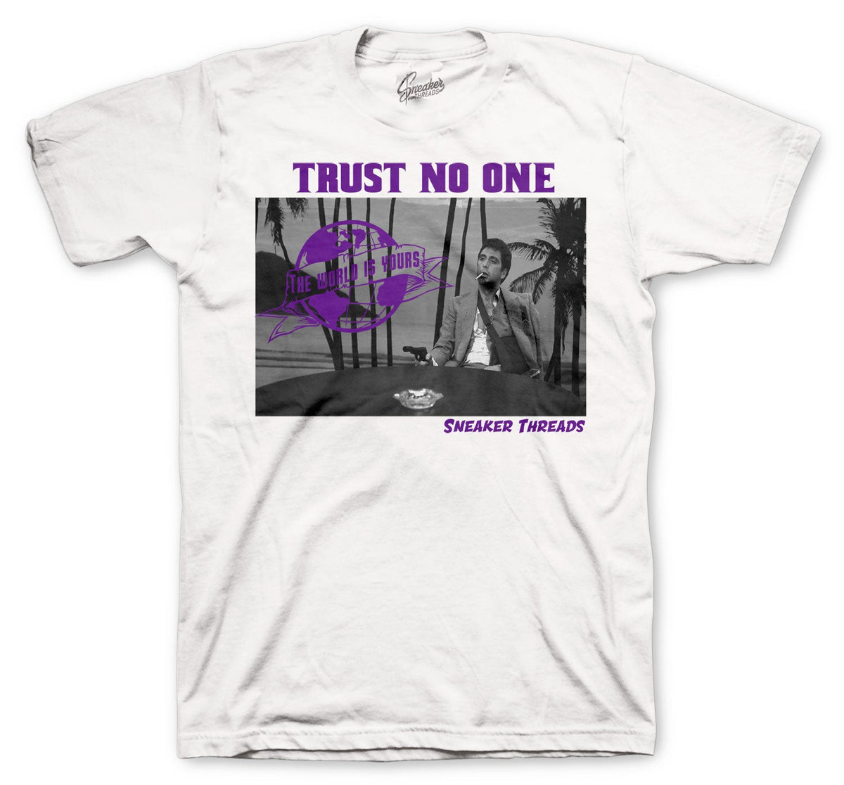Retro 4 Purple Metallic Tony Knows Shirt
