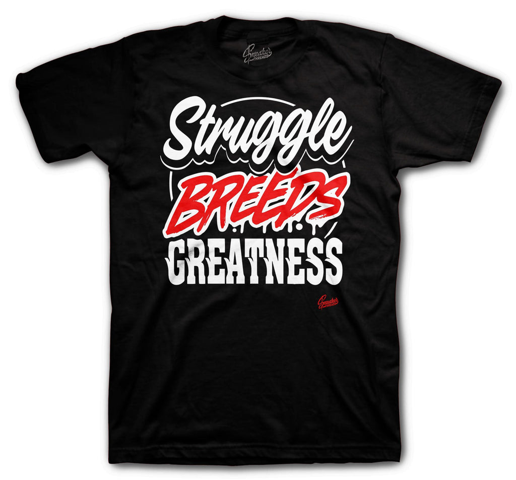 Retro 5 Fire Red Struggle Breeds Shirt