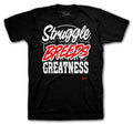 Retro 5 Fire Red Struggle Breeds Shirt