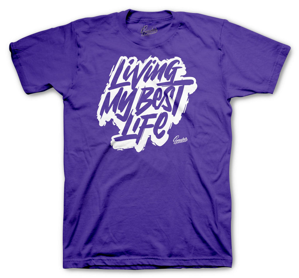 Retro 4 Purple Metallic Living Life Shirt