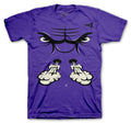 Retro 4 Purple Metallic Bull Face Shirt