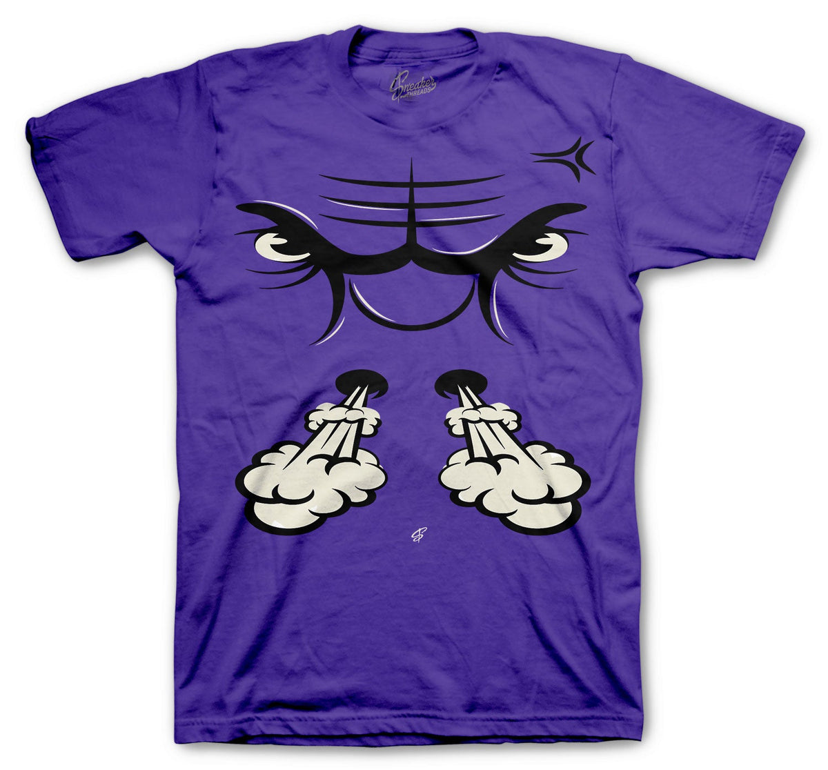 Retro 4 Purple Metallic Bull Face Shirt