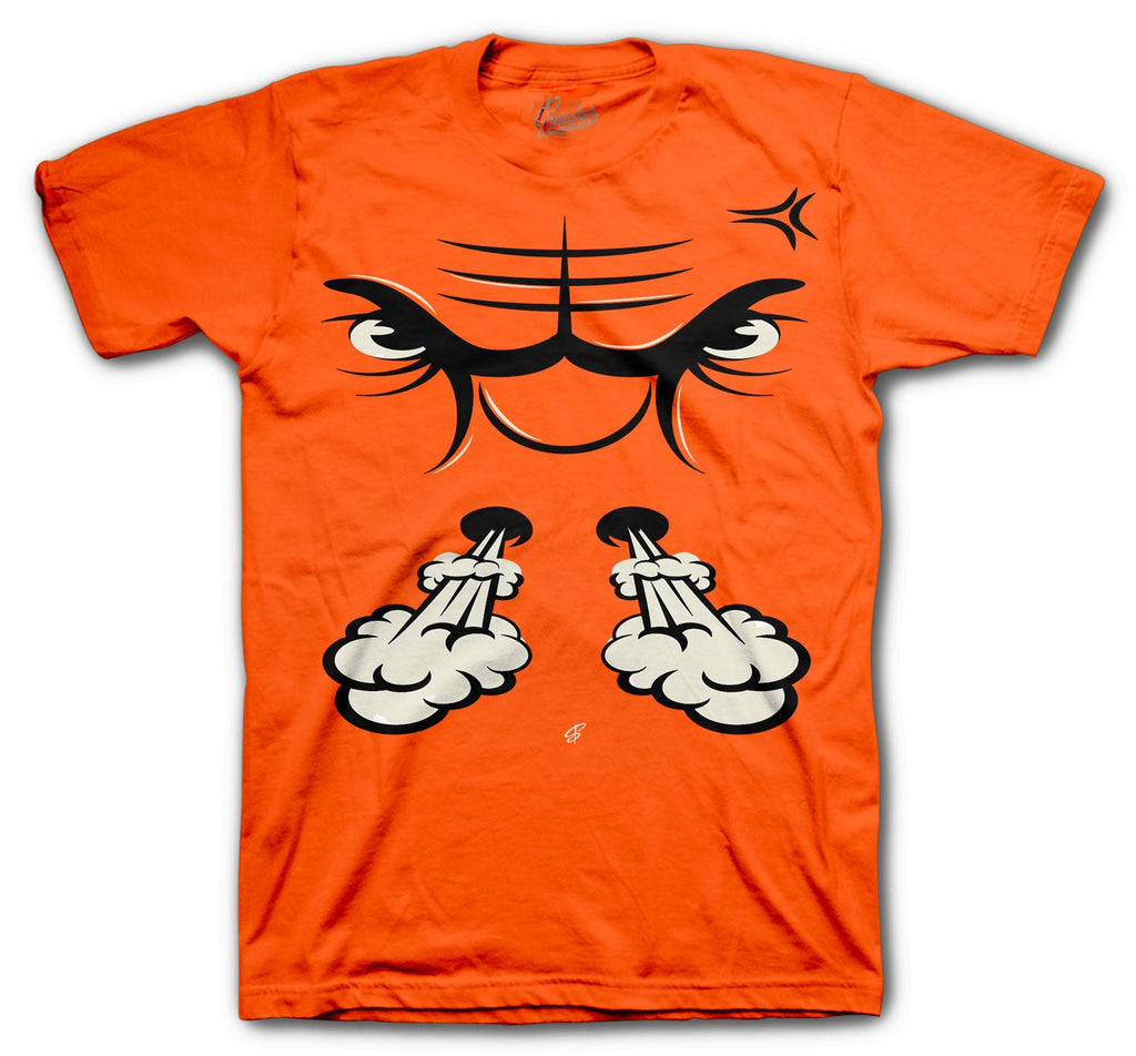 Retro 4 Orange Metallic Bull Face Shirt