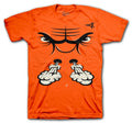 Retro 4 Orange Metallic Bull Face Shirt