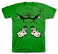 Retro 4 Green Metallic Bull Face Shirt