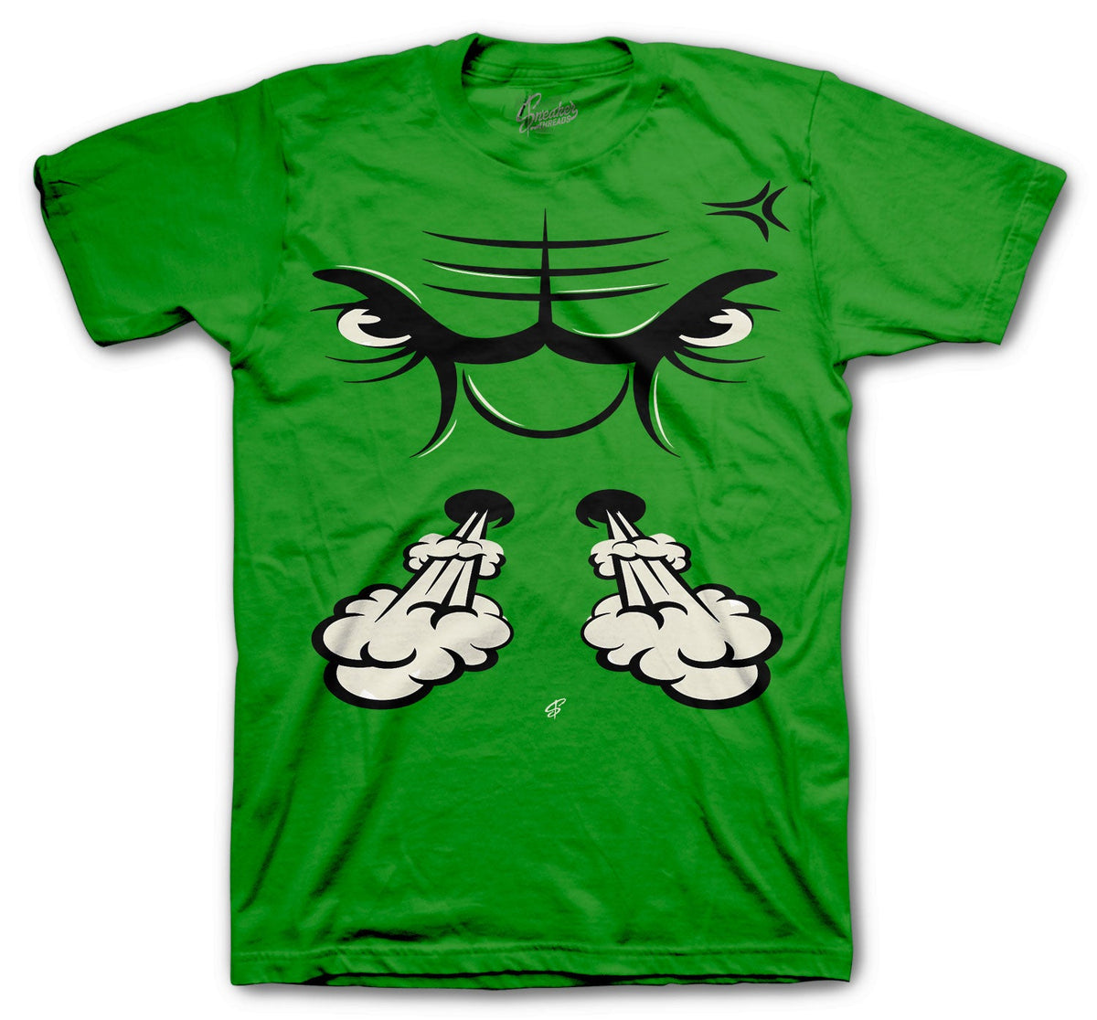 Retro 4 Green Metallic Bull Face Shirt