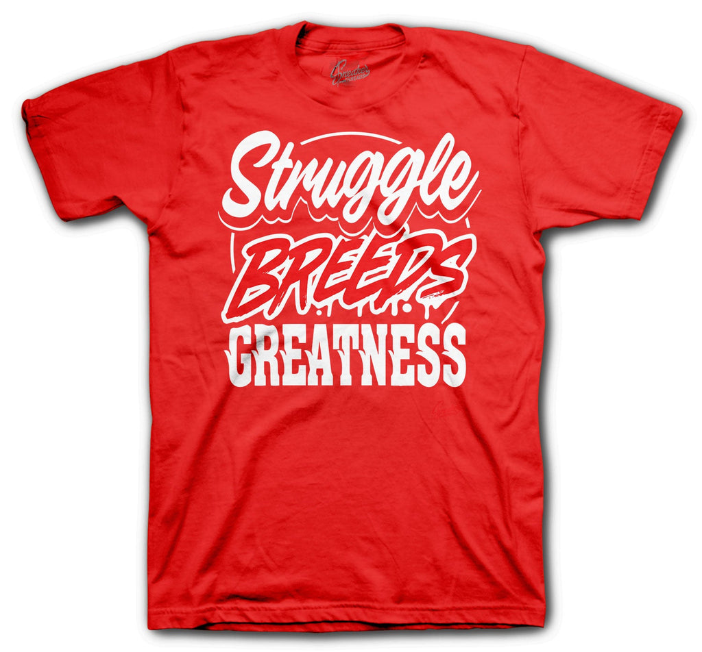 Retro 4 Red Metallic Struggle Breeds Shirt