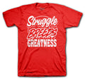 Retro 4 Red Metallic Struggle Breeds Shirt
