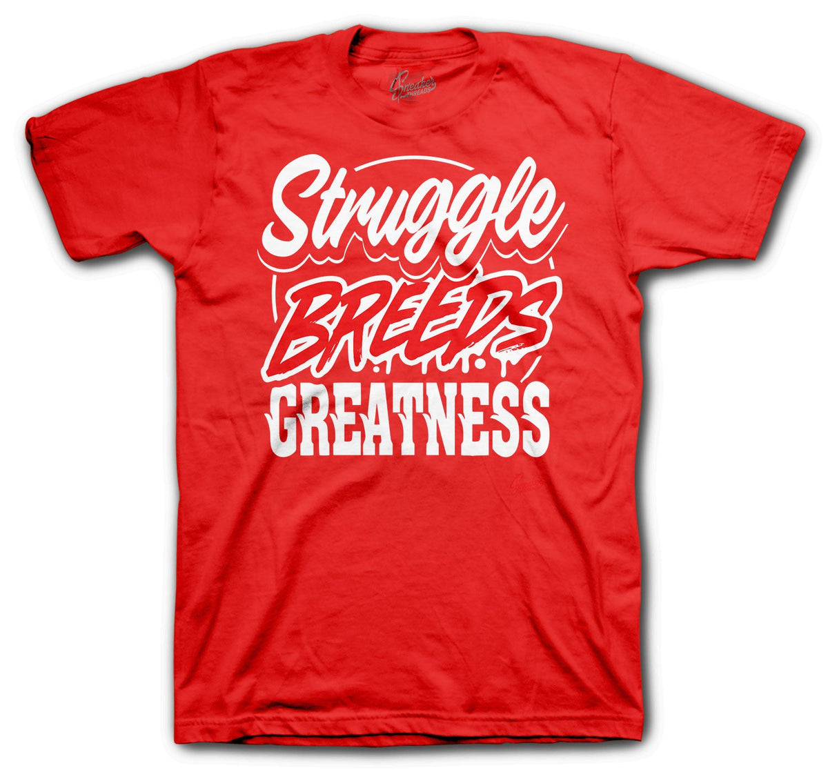 Retro 4 Red Metallic Struggle Breeds Shirt