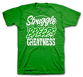 Retro 4 Green Metallic Struggle Breeds Shirt