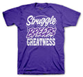 Retro 4 Purple Metallic Struggle Breeds Shirt
