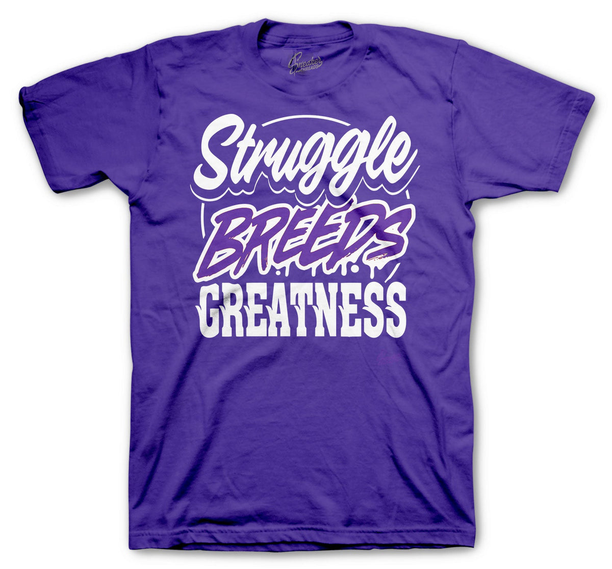 Retro 4 Purple Metallic Struggle Breeds Shirt