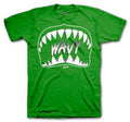 Retro 4 Green Metallic Wavy Shirt