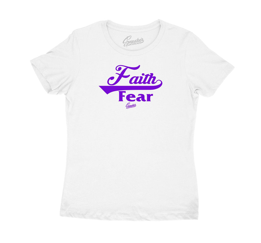 Womens - Purple Metallic 4 Faith Over Fear Shirt