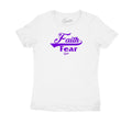 Womens - Purple Metallic 4 Faith Over Fear Shirt