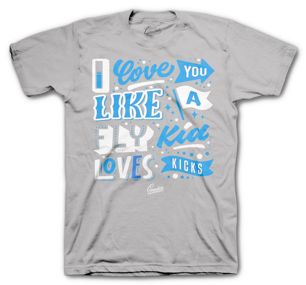 Retro 3 Valor Blue Love Kicks Shirt