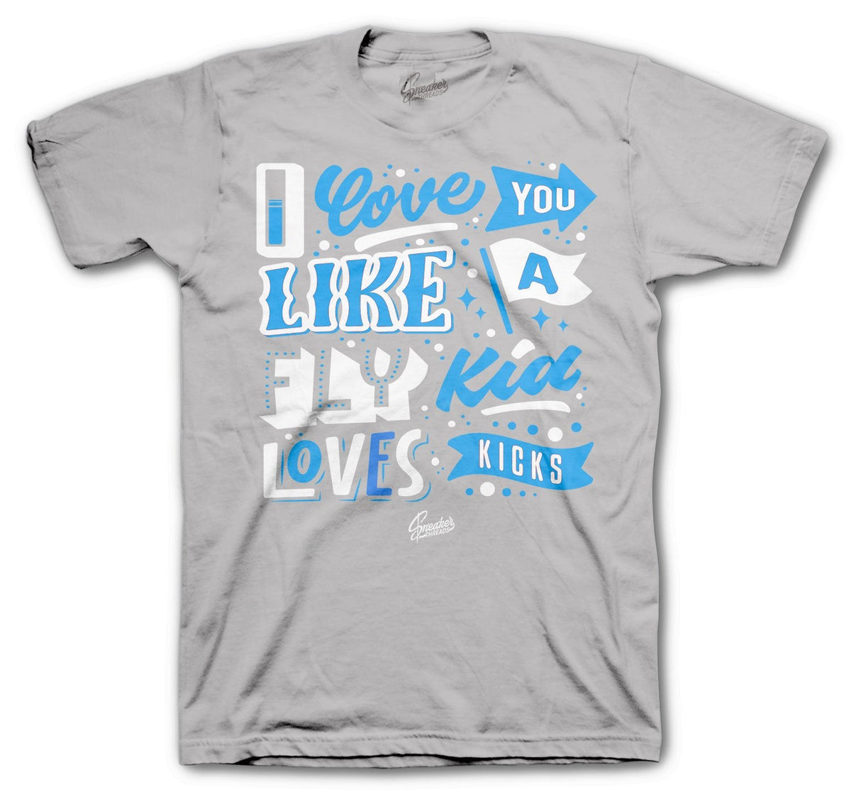 Retro 3 Valor Blue Love Kicks Shirt