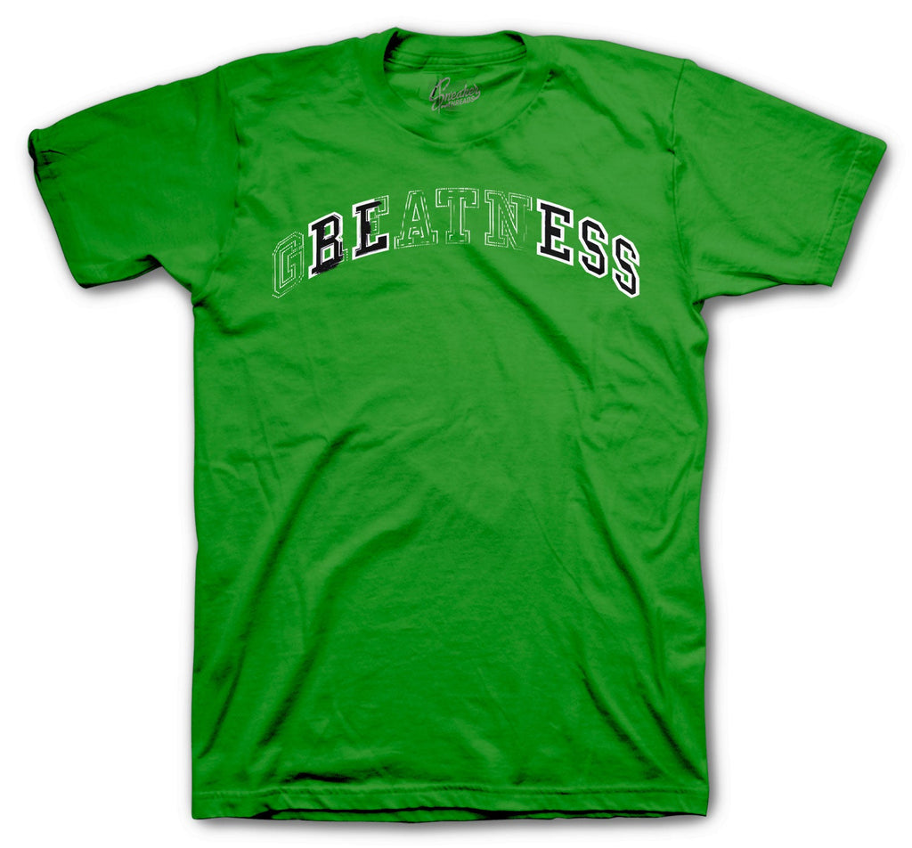 Retro 4 Green Metallic Stitched Shirt