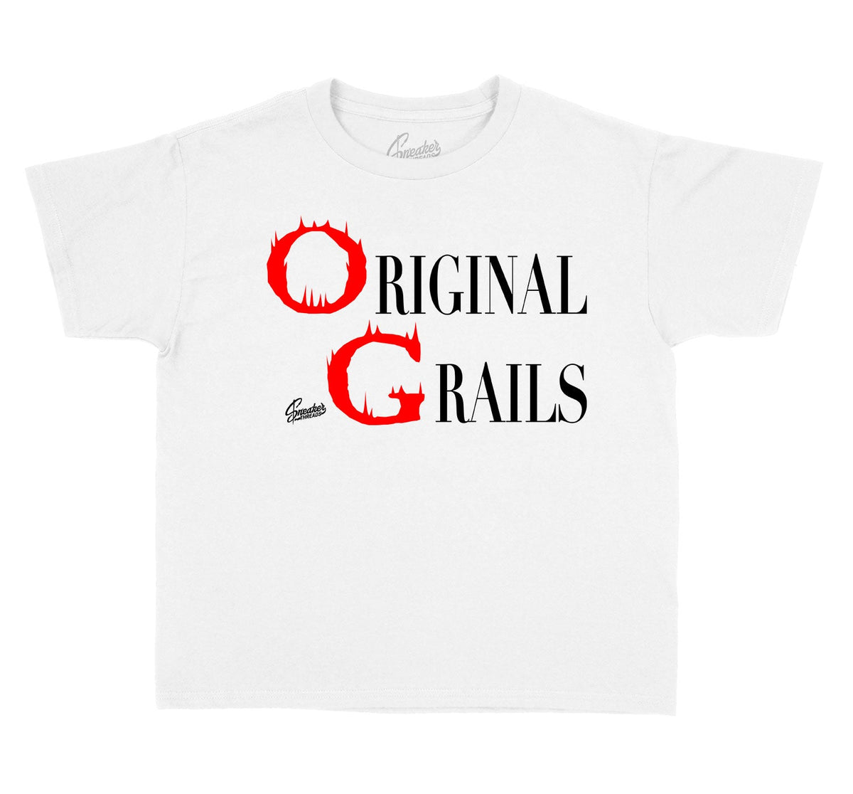Kids - Fire Red 5 OG Grails Shirt