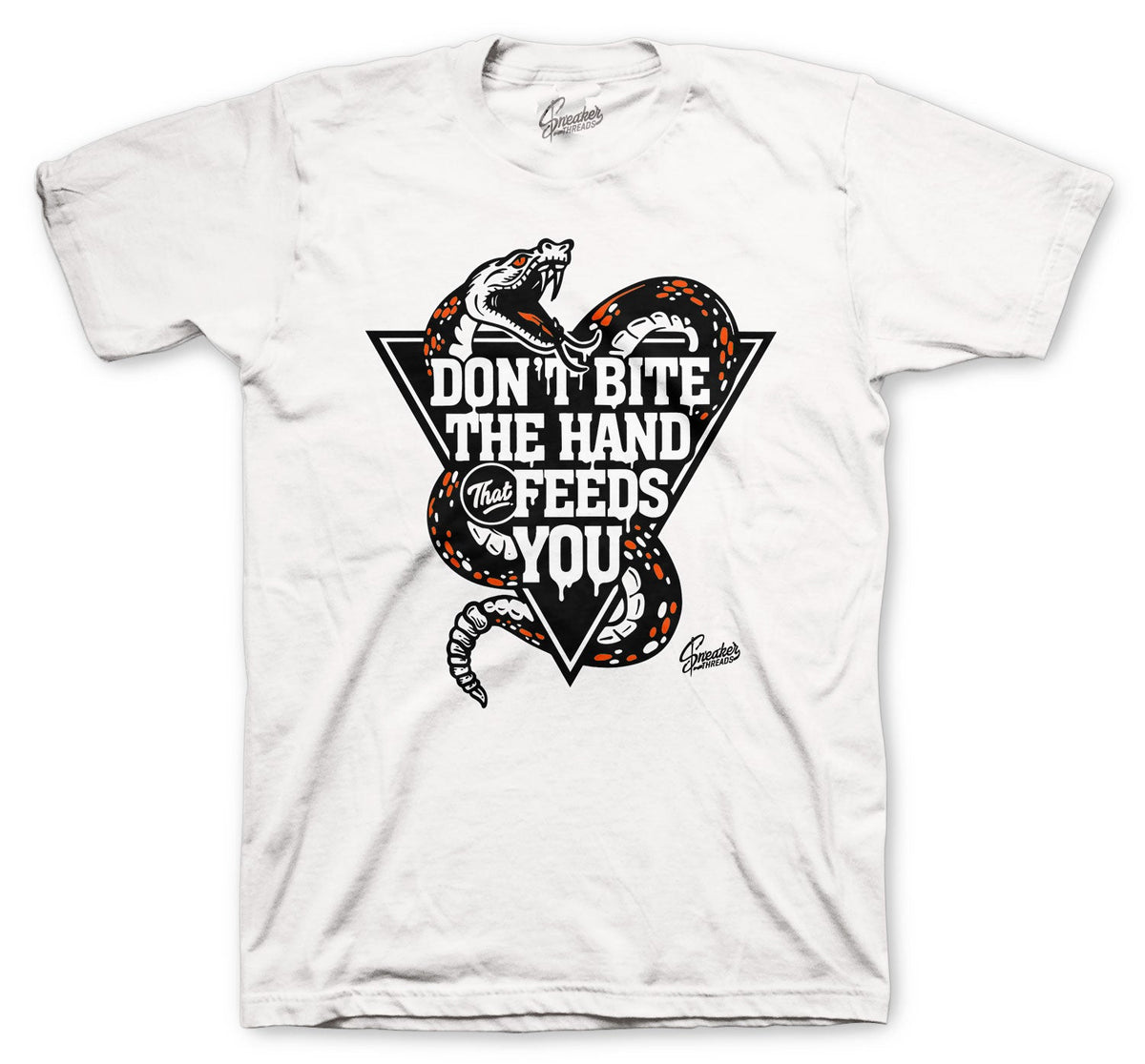Retro 4 Orange Metallic Hand that Bites Shirt