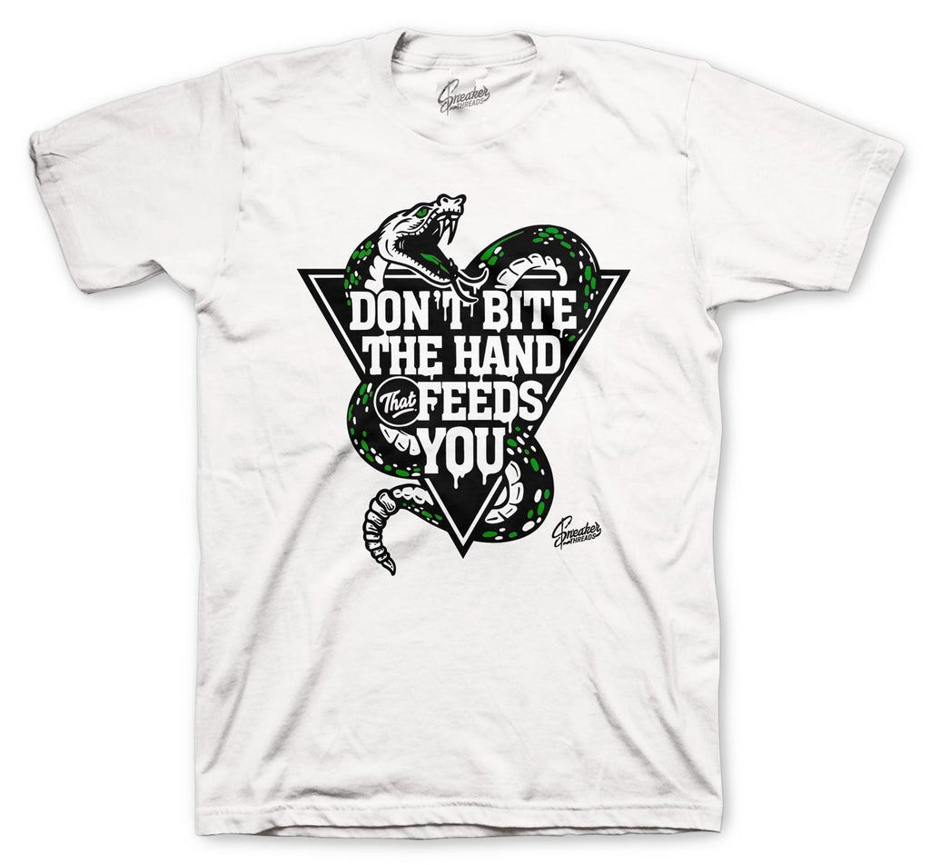 Retro 4 Green Metallic Hand that Feeds Shirt