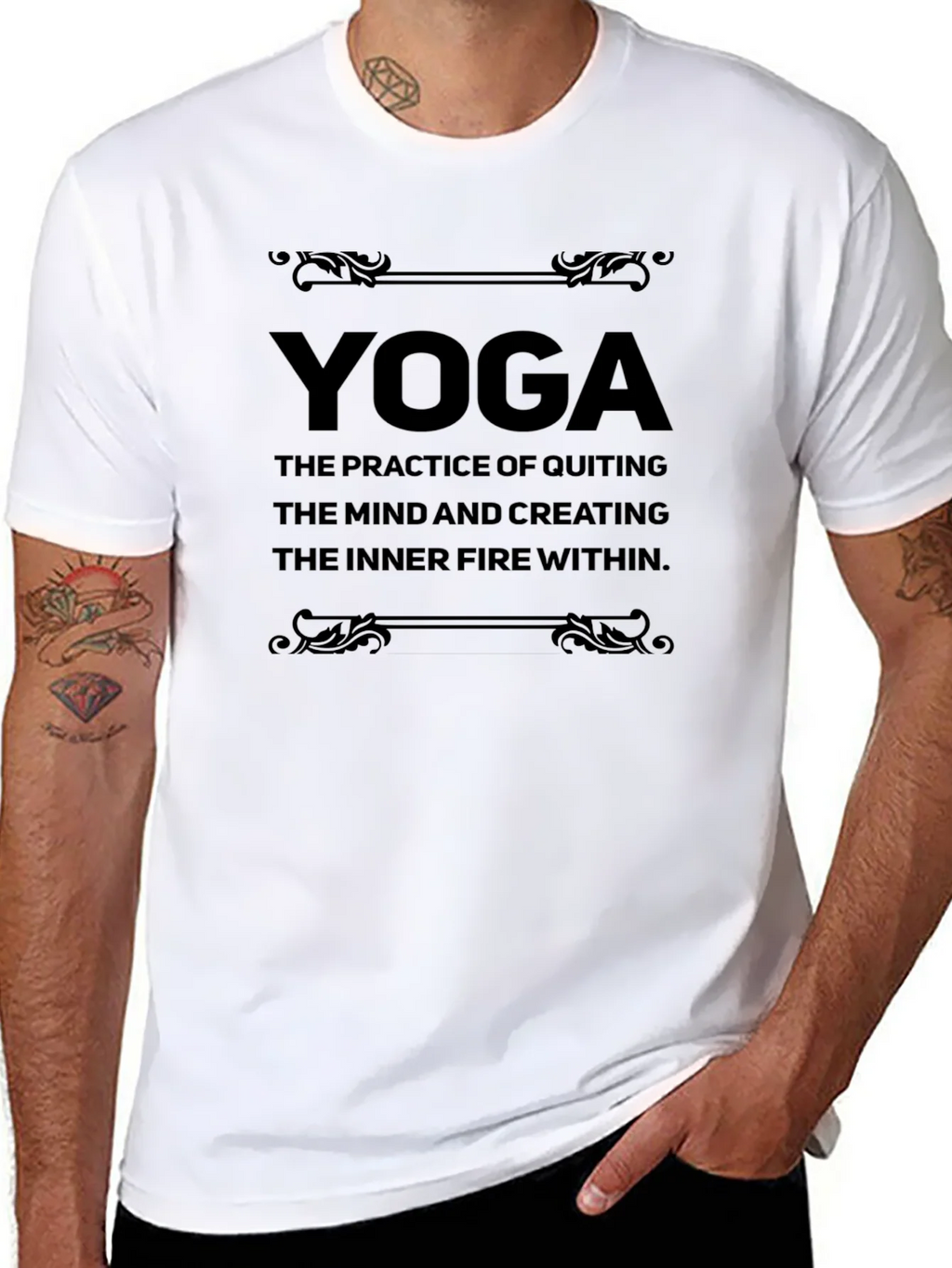 Yoga Practice T-Shirt - Inner Fire Design product image 7