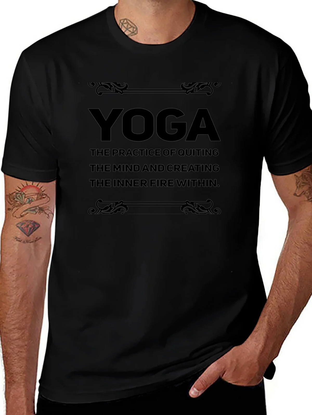 Yoga Practice T-Shirt - Inner Fire Design product image 1