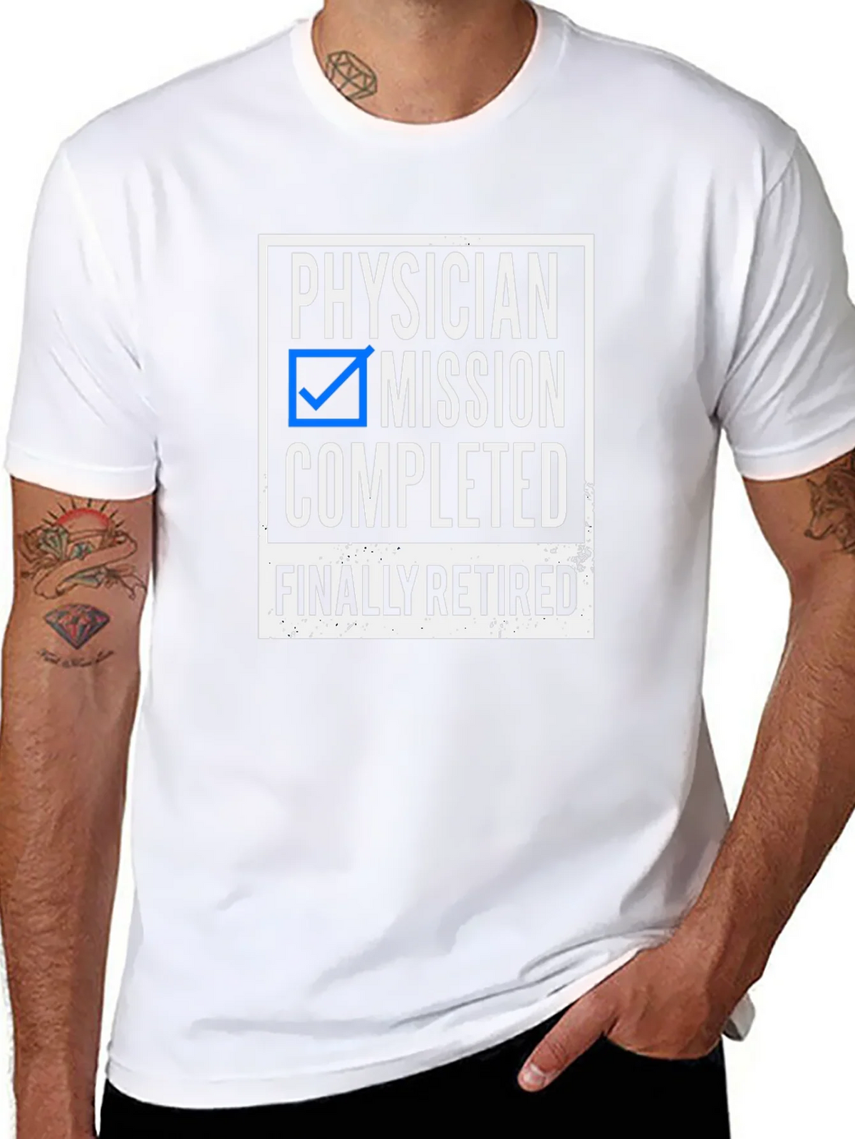 Physician Mission Completed Retired T-Shirt product image 6