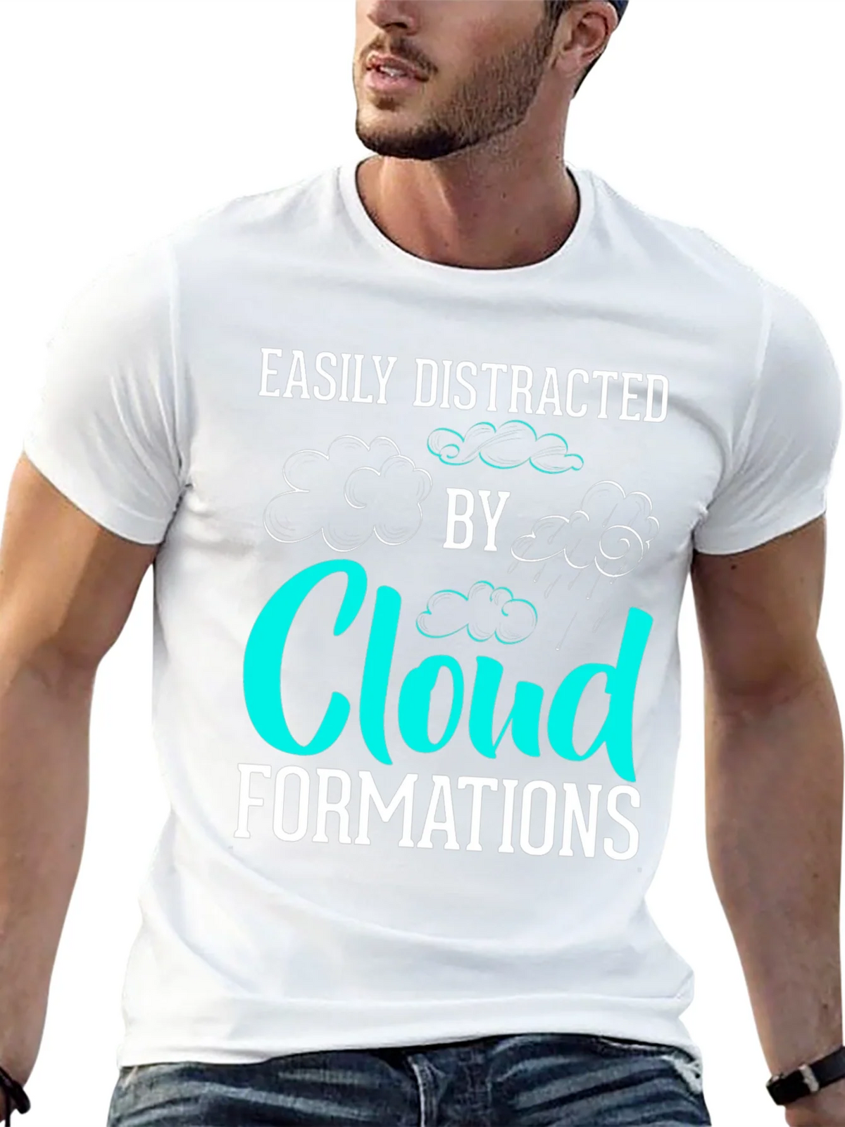 Easily Distracted By Cloud Formations T-Shirt product image 10