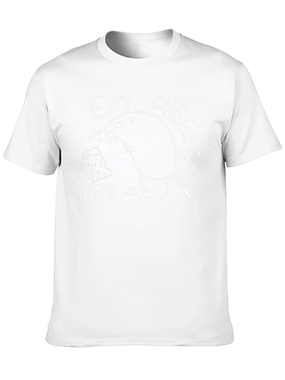 Eat Cheese and Sin Graphic Tee - Black product image 9