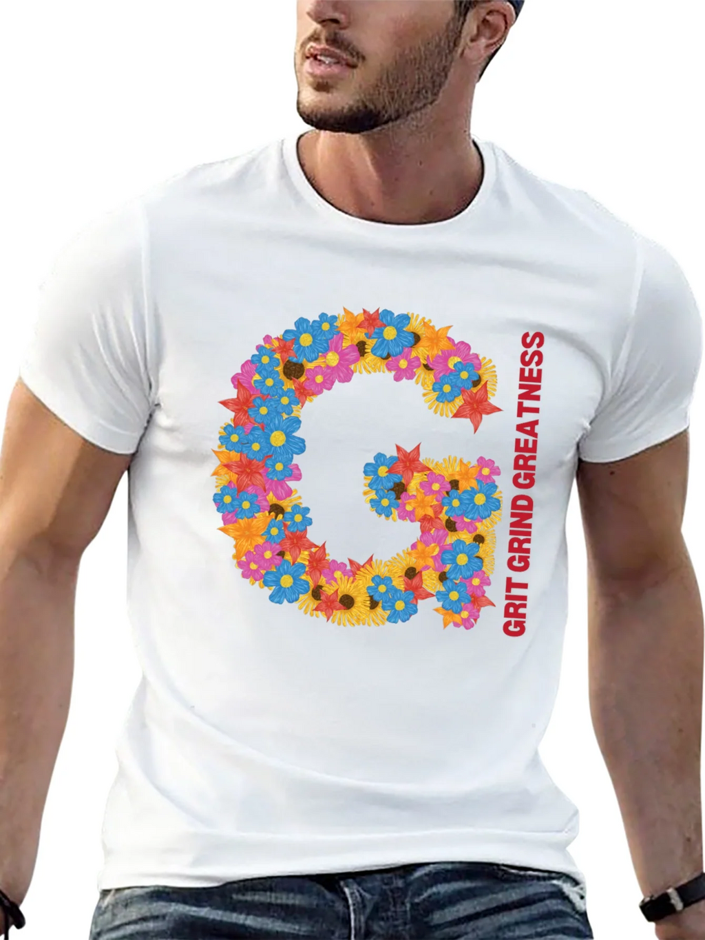 Floral G Grit Grind Greatness Tee product image 12
