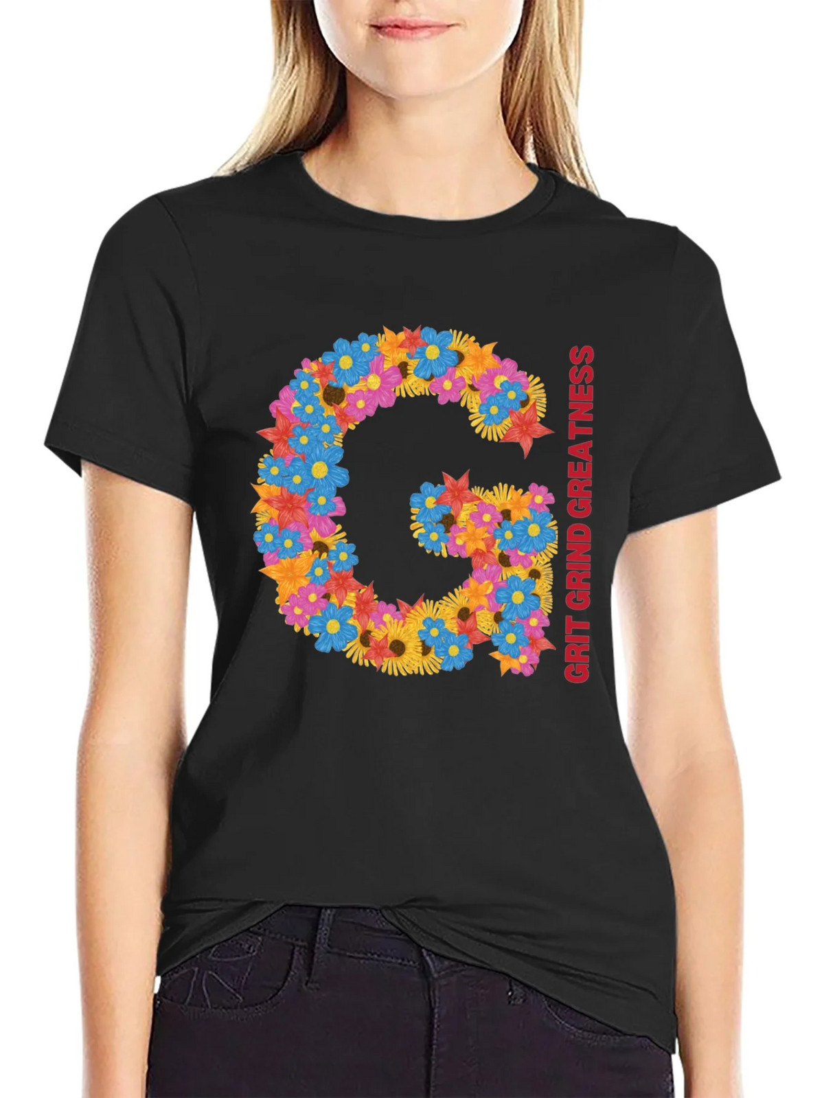 Floral G Grit Grind Greatness Tee product image 2