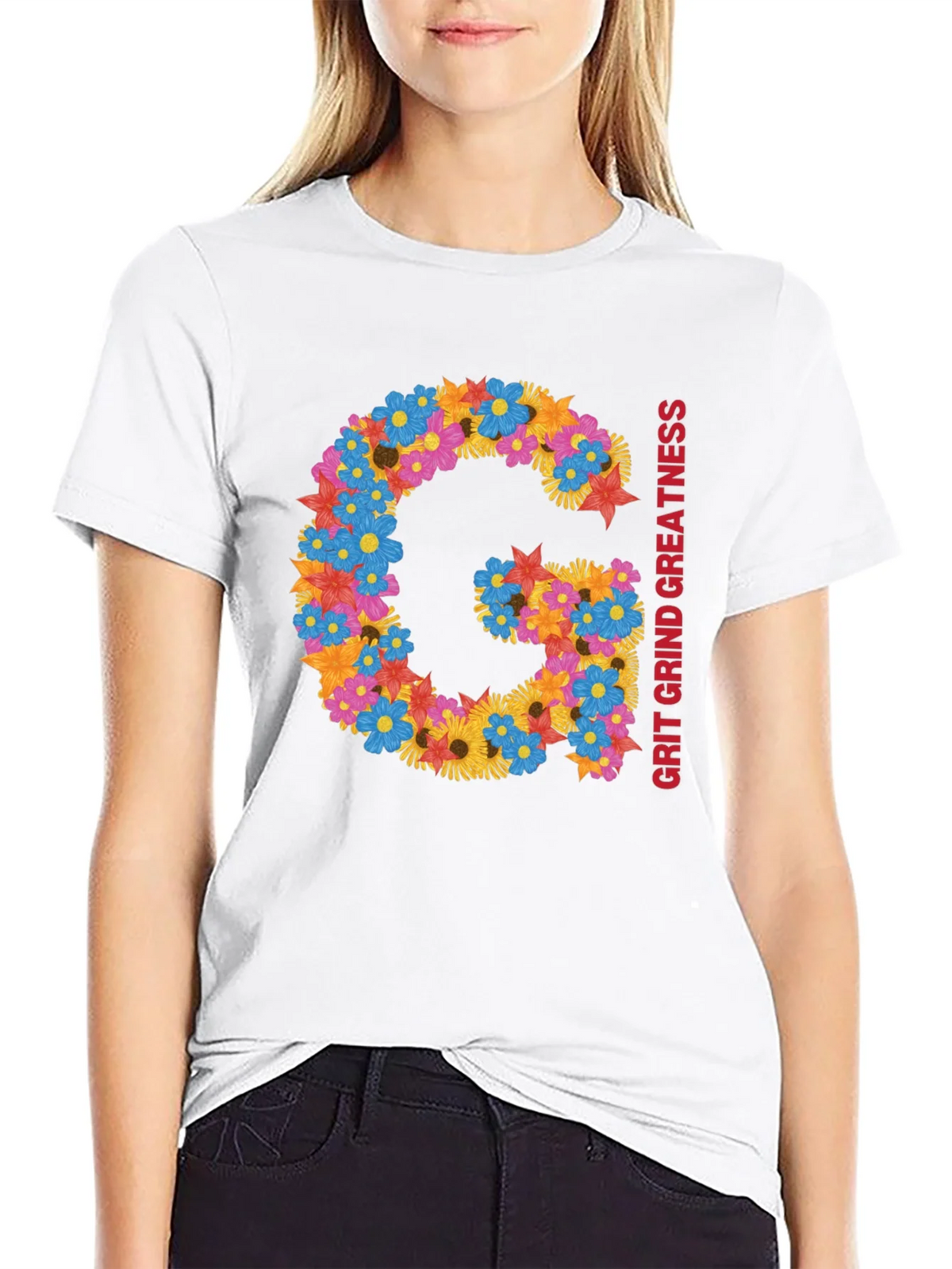 Floral G Grit Grind Greatness Tee product image 8