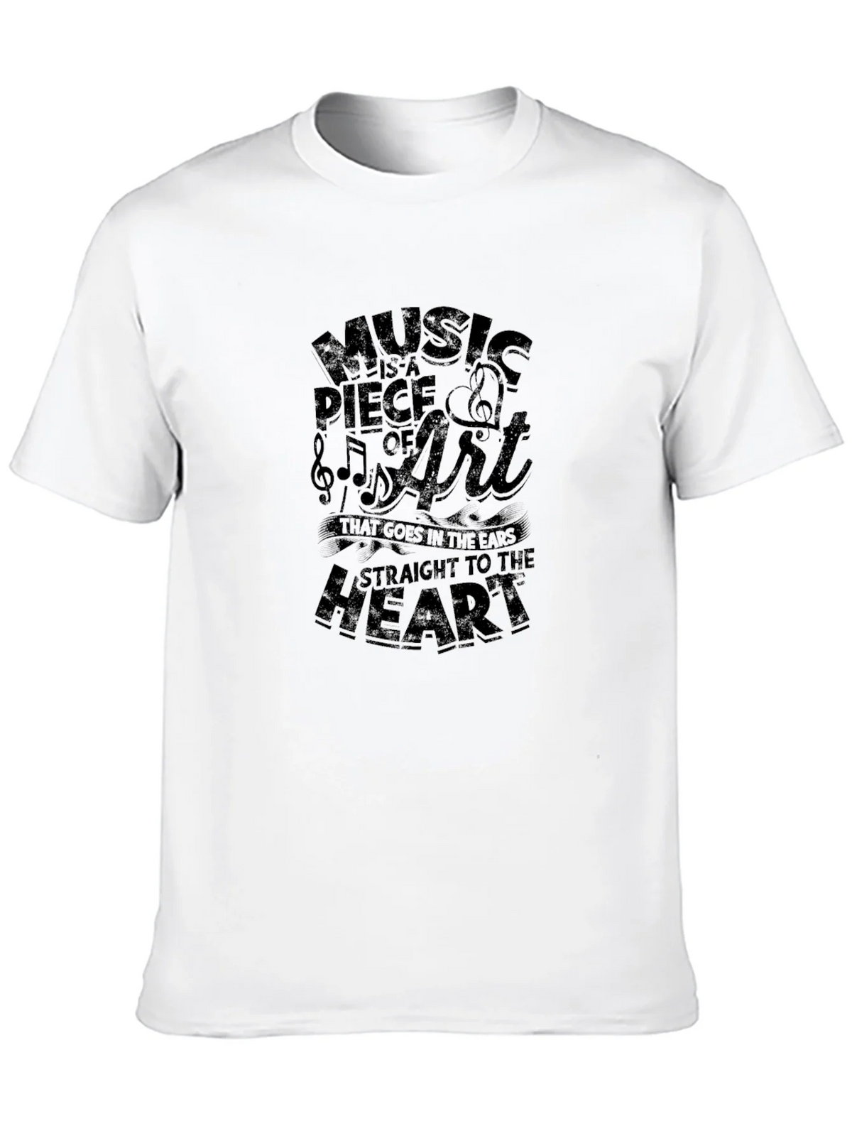 Music is Art Graphic T-Shirt - Black product image 9