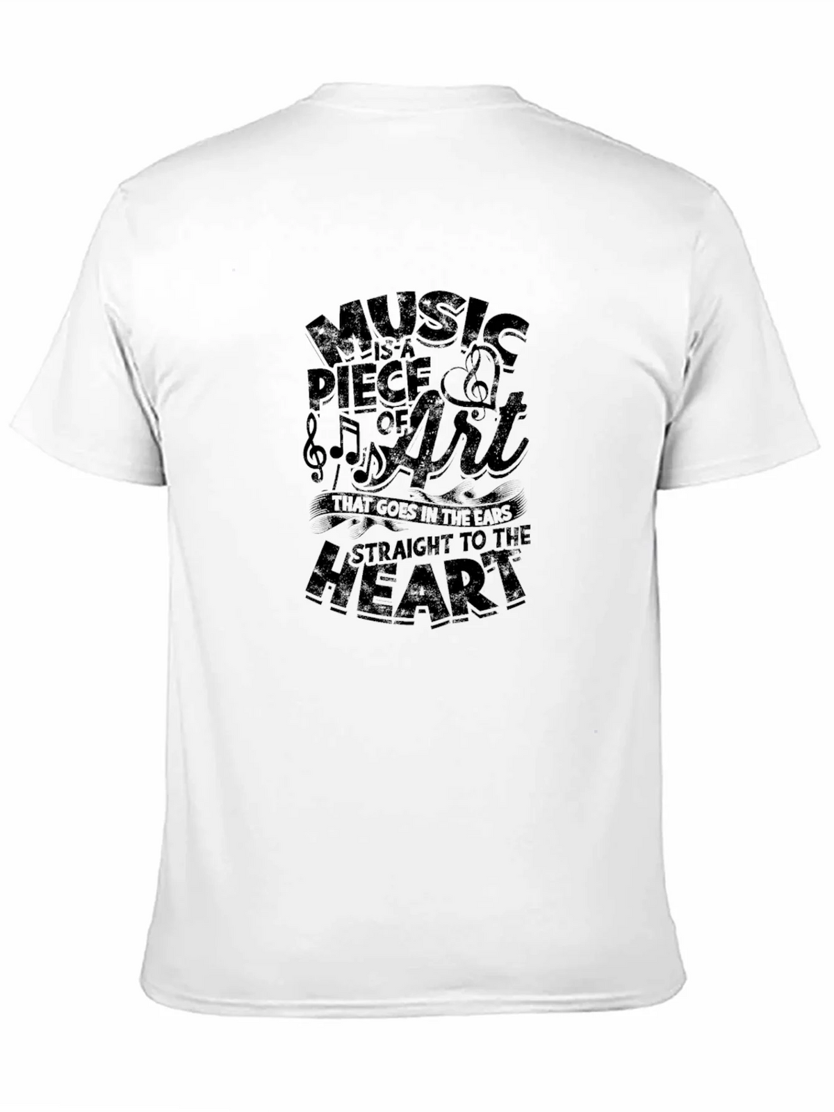 Music is Art Graphic T-Shirt - Black product image 10