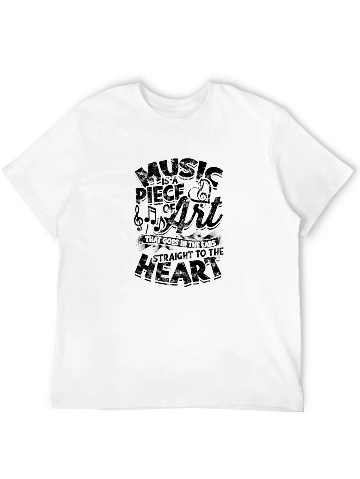 Music is Art Graphic T-Shirt - Black product image 11