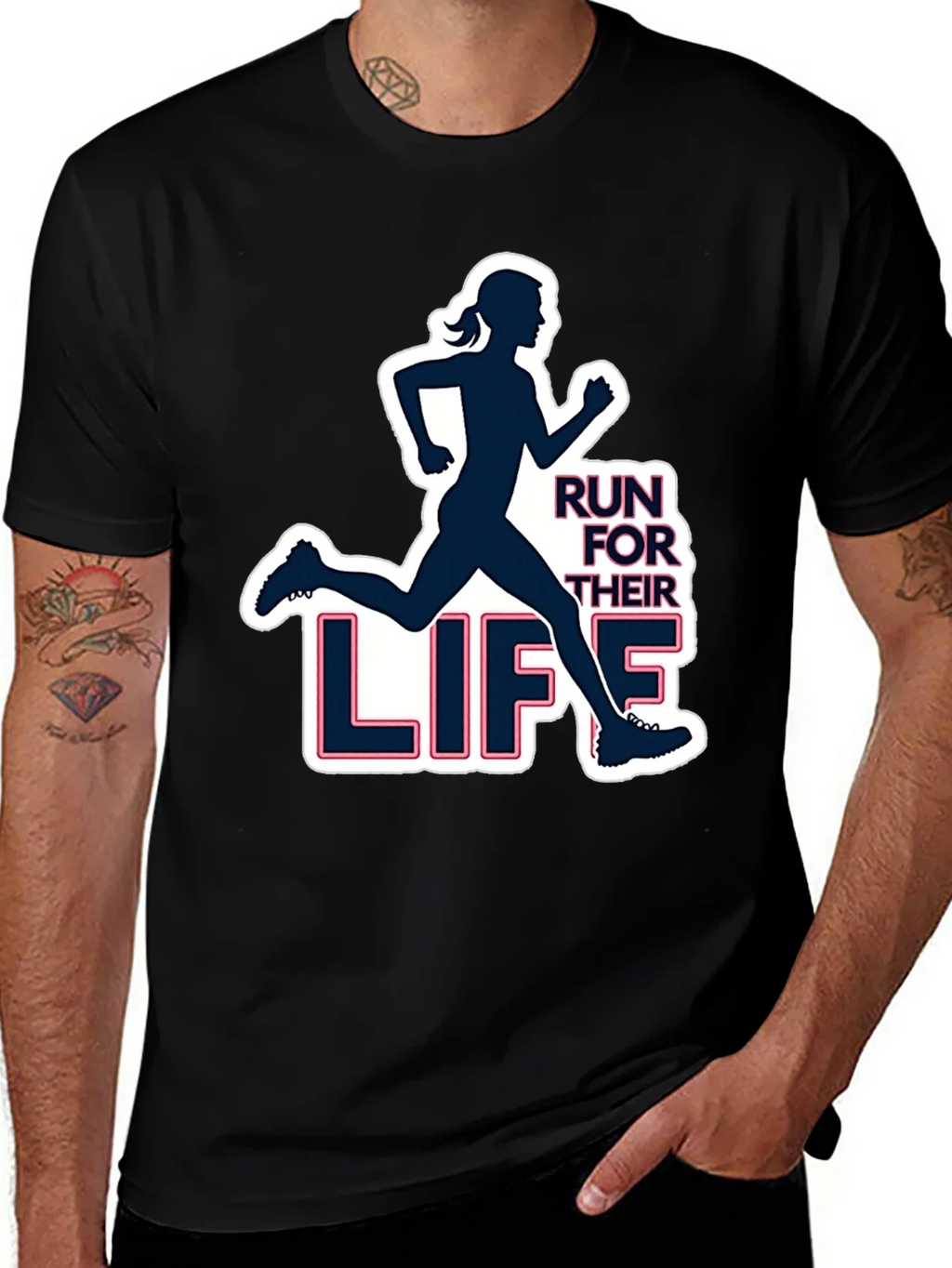 Run For Their Life Graphic Tee product image 1