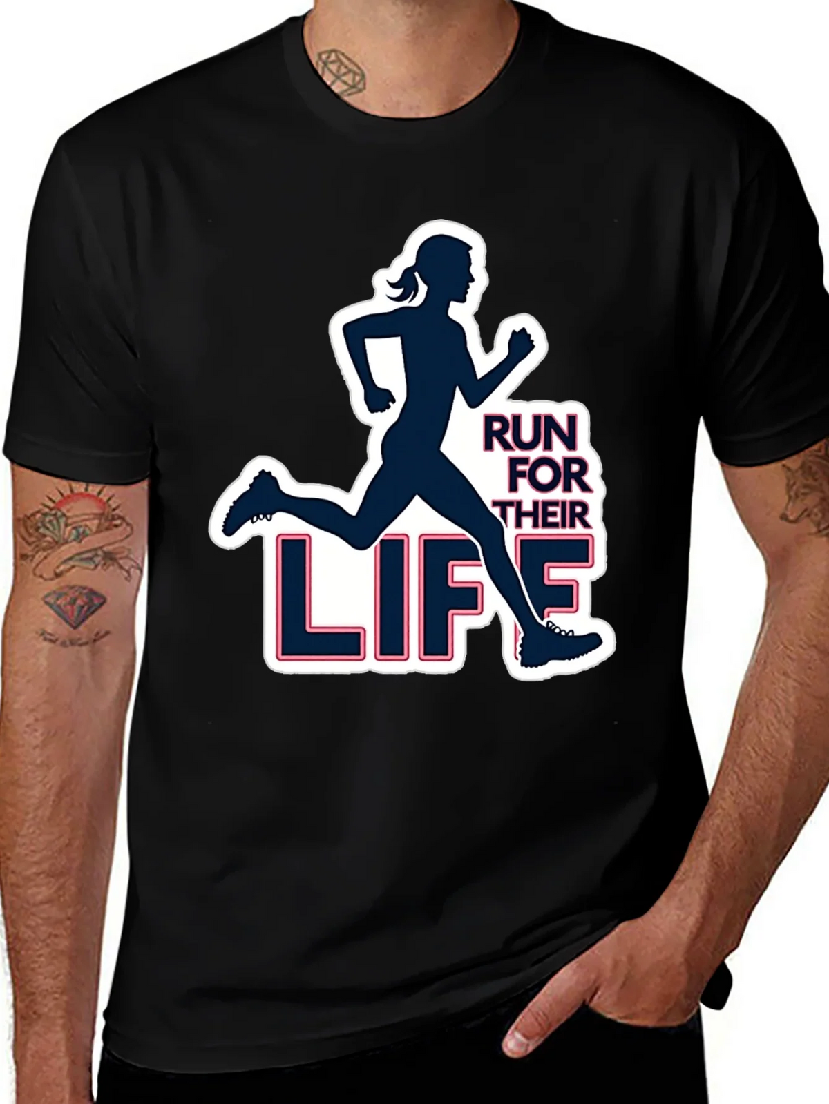 Run For Their Life Graphic Tee product image 1